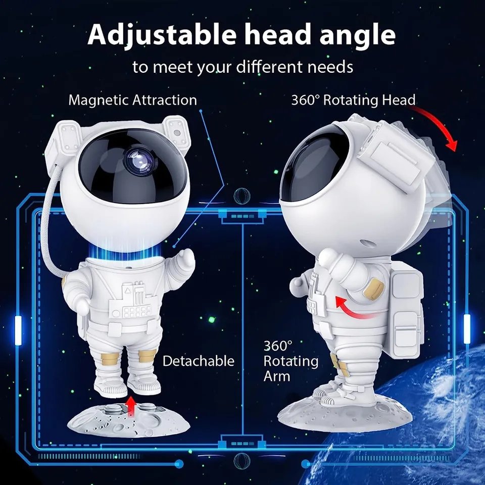 Astronaut Star Projector & Night Sky Lamp