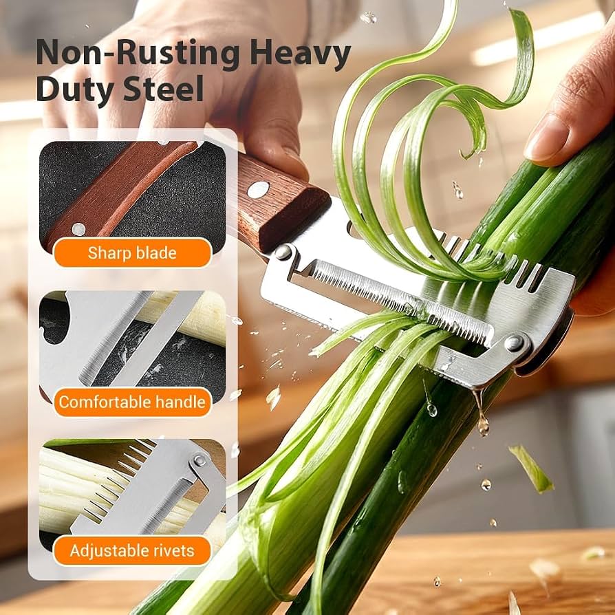3-in-1 Stainless Steel Vegetable Peeler | Slicer & Bottle Opener