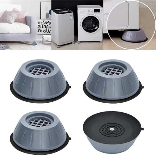 4 Packs - Anti-Vibration Washing Machine Feet Pads