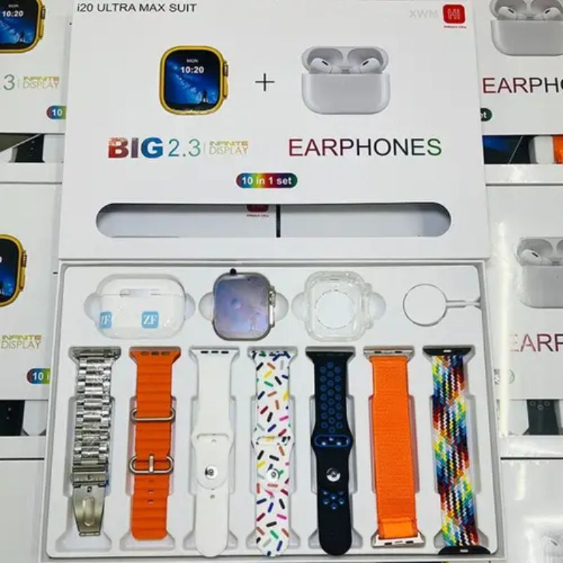 I20 Ultra Max Smartwatch 10-in-1
