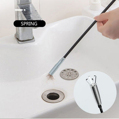 Stainless Steel Drain Cleaner Spring | Flexible Pipe Clog Remover