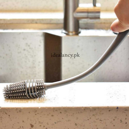 Long Handle Silicone Bottle Cleaning Brush | Water Bottle & Mug Cleaner