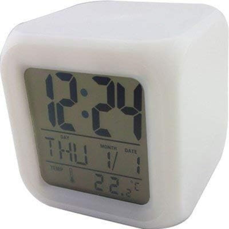 7-Color LED Alarm Clock