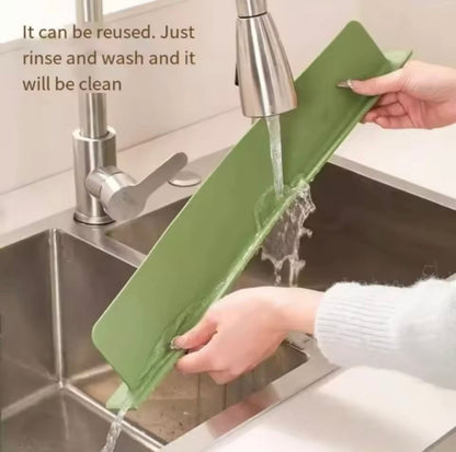 Silicone Sink Splash Guard | Water Retaining Strip Barrier