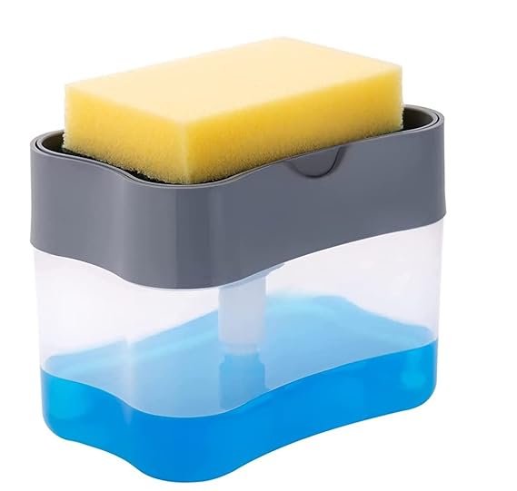 2-in-1 Soap Pump Sponge Caddy