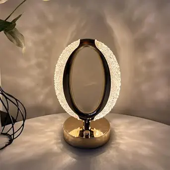 Rose Quartz Crystal Bedside Lamp