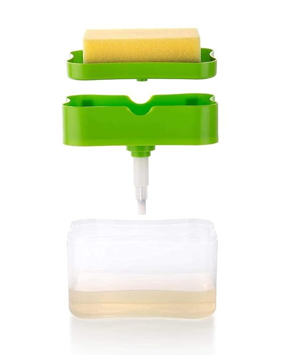 2-in-1 Soap Pump Sponge Caddy