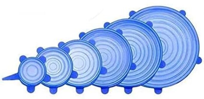6pcs Silicone Food Covers Set
