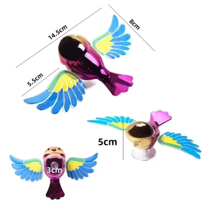 2-Packs | Colorful Flying Bird Ornament | Car & Motorcycle Decoration