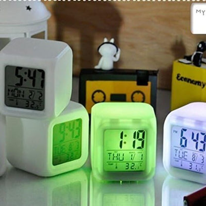 7-Color LED Alarm Clock