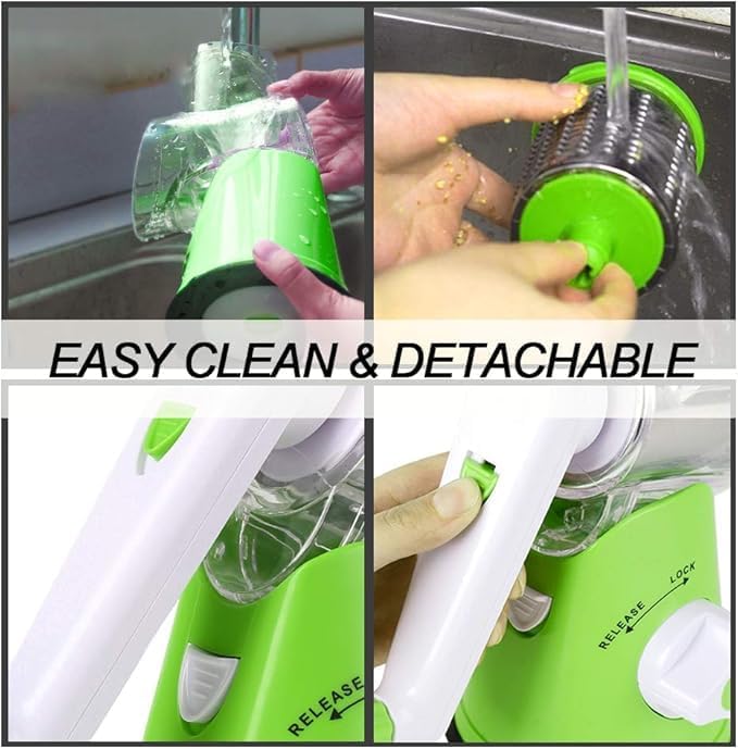 3-in-1 Drum Rotary Vegetable Grater