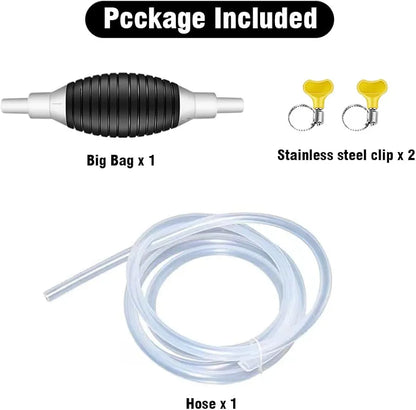Manual Fuel Transfer Pump Kit | Hose & Steel Clip