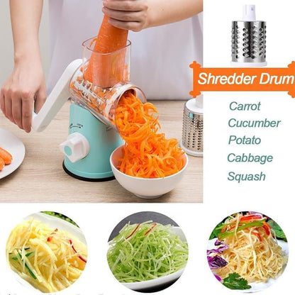 3-in-1 Drum Rotary Vegetable Grater