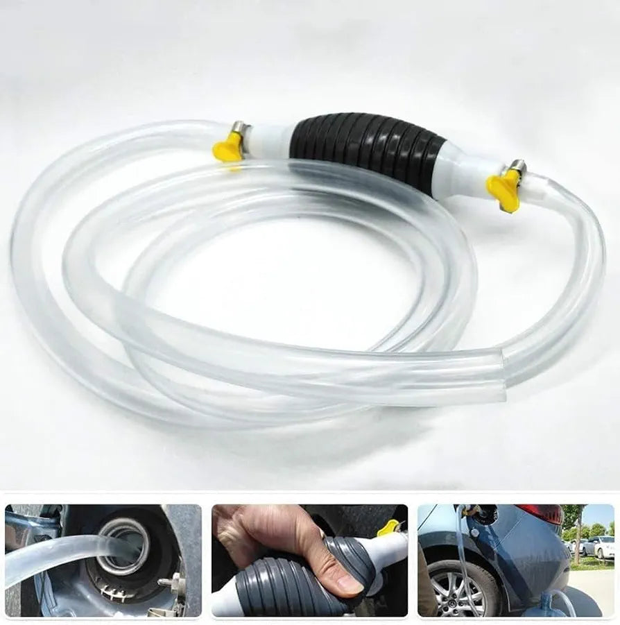 Manual Fuel Transfer Pump Kit | Hose & Steel Clip