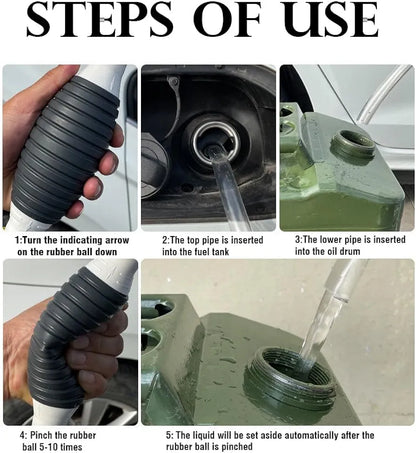 Manual Fuel Transfer Pump Kit | Hose & Steel Clip