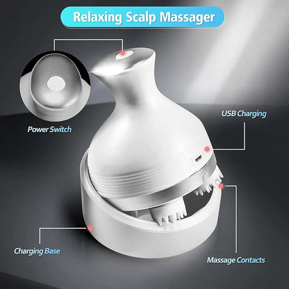 Electric Scalp Massager | Hair Growth & Relaxation Boost