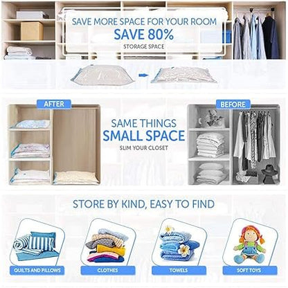 Vacuum Storage Bags Set with Pump