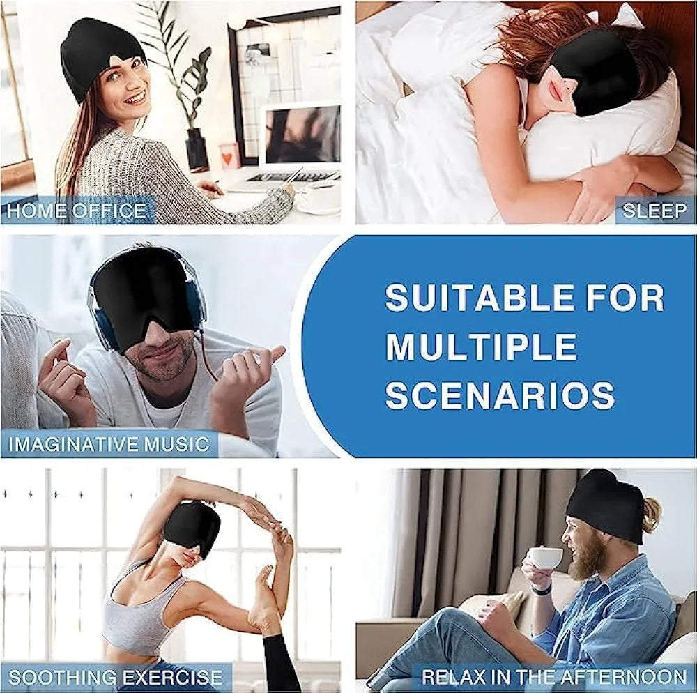 Migraine Ice Hat – Hot & Cold Gel Therapy Cap