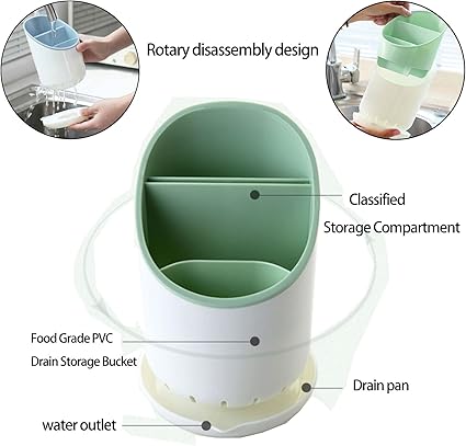 Kitchen Cutlery Holder & Drainer