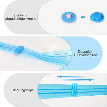 Vacuum Storage Bags Set with Pump
