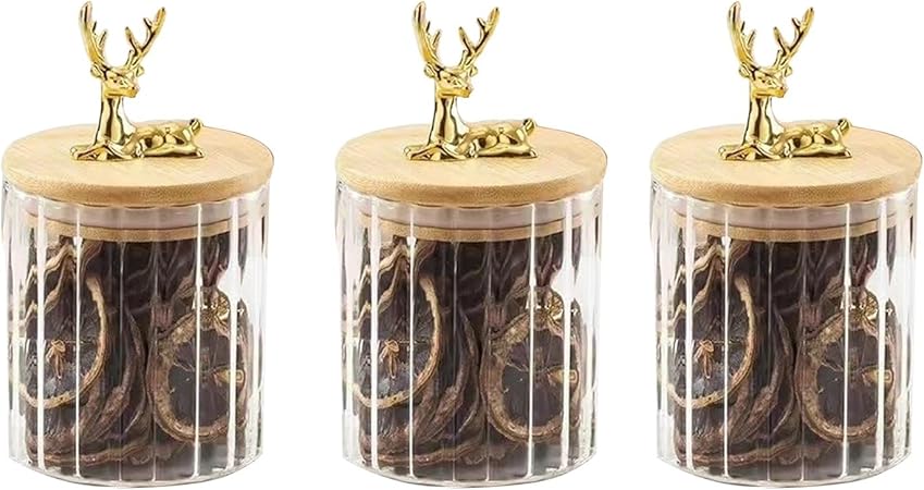 Deer Airtight Glass Storage Jars