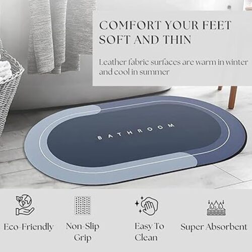 Anti-Slip Washable Bathroom Floor Mat