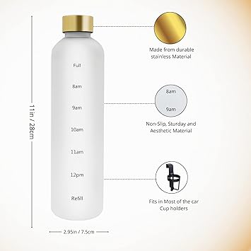 1000ml Motivational Water Bottle