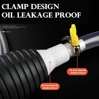 Manual Fuel Transfer Pump Kit | Hose & Steel Clip
