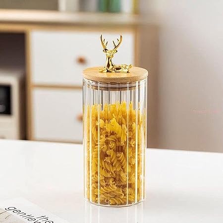 Deer Airtight Glass Storage Jars