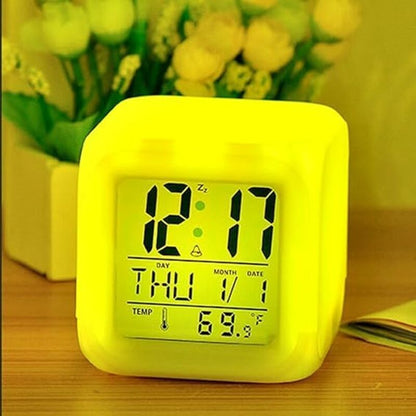 7-Color LED Alarm Clock