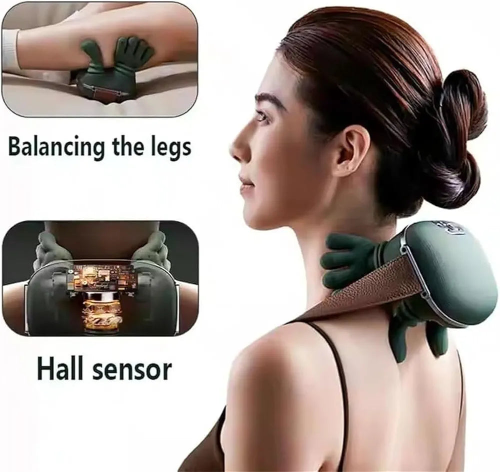 Hand-Shaped Neck & Shoulder Massager with Heat (PREMIUM QUALITY)