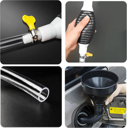 Manual Fuel Transfer Pump Kit | Hose & Steel Clip