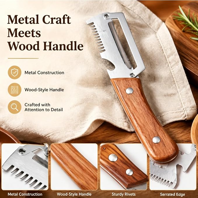 3-in-1 Stainless Steel Vegetable Peeler | Slicer & Bottle Opener