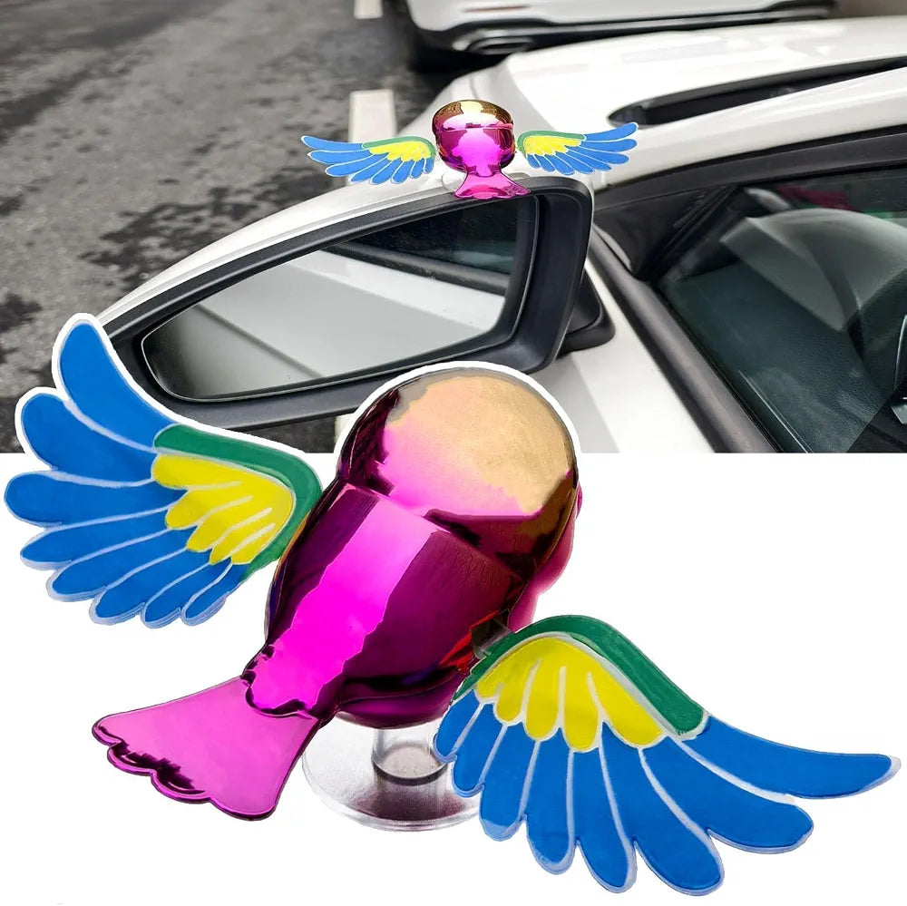 2-Packs | Colorful Flying Bird Ornament | Car & Motorcycle Decoration