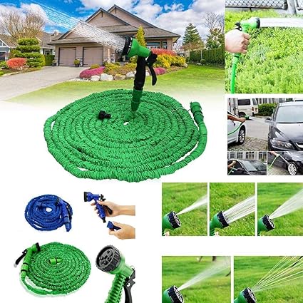 Expandable Magic Garden Hose with Spray