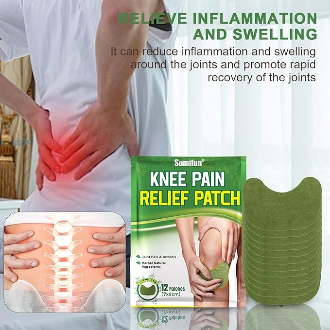 10 Pcs Pain Relief Patches – For Knee, Back & Joint Pain