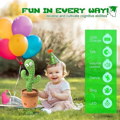 Rechargeable Dancing Cactus Toy