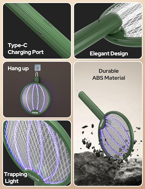 Folding Electric Mosquito Swatter