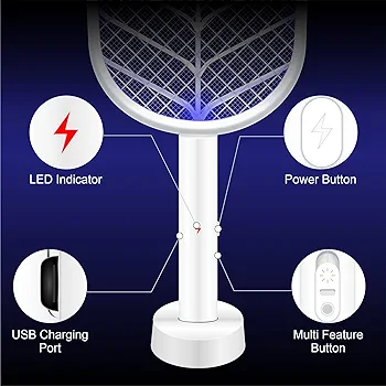 2-in-1 Mosquito Killer Racket