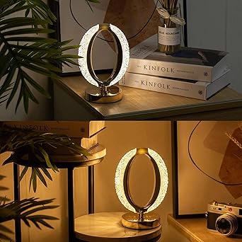 Rose Quartz Crystal Bedside Lamp