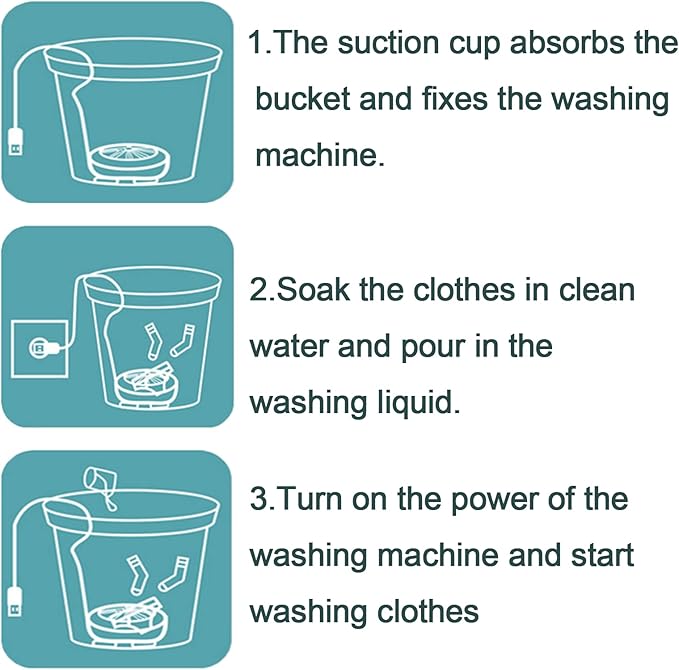 Mini Ultrasonic Portable Washing Machine