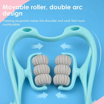 Six-Wheel Neck Massager – Manual Cervical & Spine Roller