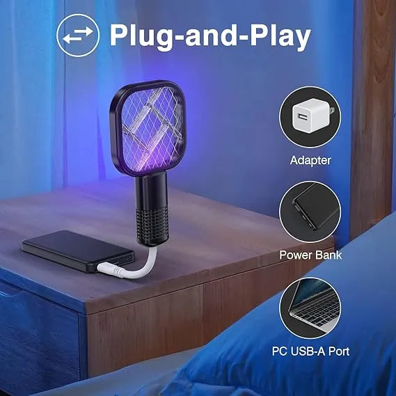 Electric Mosquito Killer Racket | UV Light USB Zapper