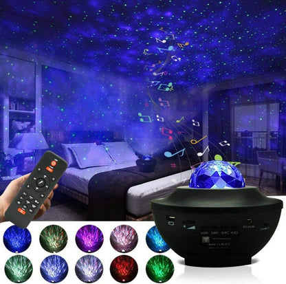 Galaxy Projector Light – Starry Sky with Bluetooth Music