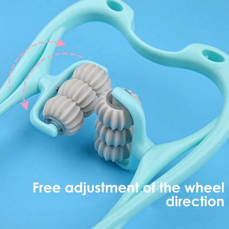 Six-Wheel Neck Massager – Manual Cervical & Spine Roller