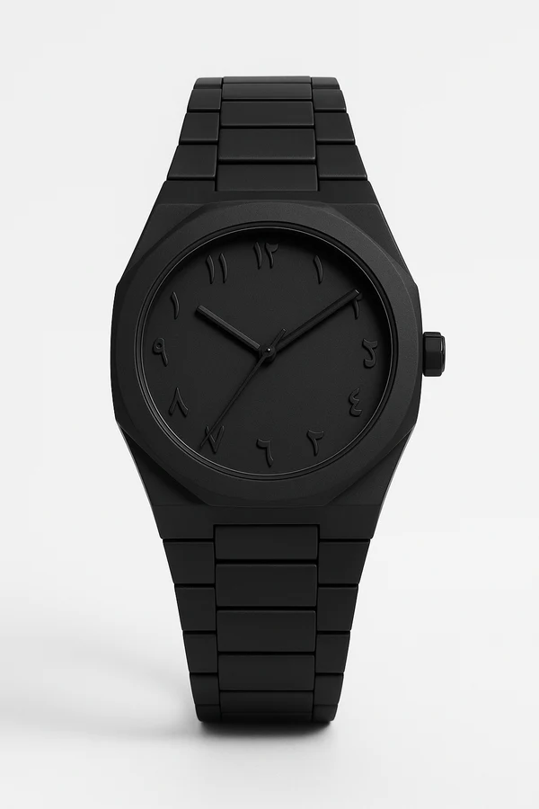 Black Aura Marble Watch