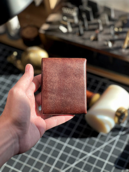 Multifunctional Slim Compact Wallet, Handmade Leather Card Holder