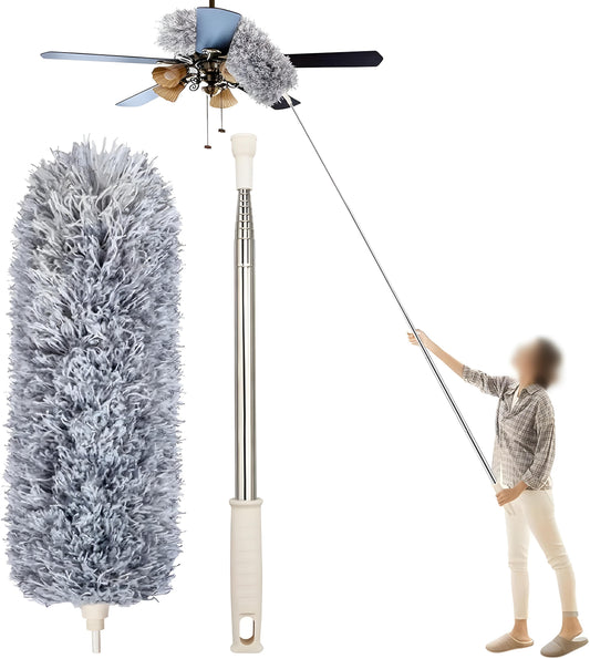 Telescopic Microfiber Fan Duster