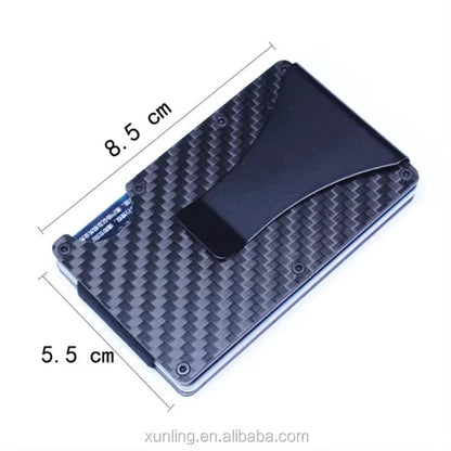 RFID Cardholder Wallet – Premium PU Leather (With Strap / Classic Slim)