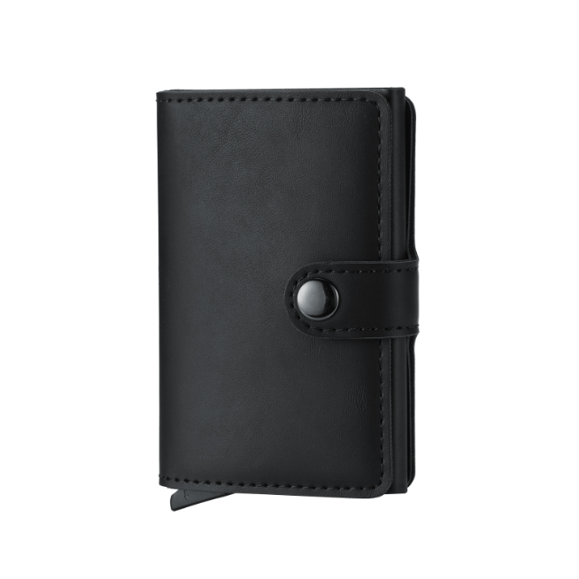 RFID Cardholder Wallet – Premium PU Leather (With Strap / Classic Slim)